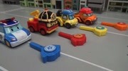 变形警车珀利车模和发射器玩具