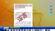 深圳交通罚款日收入5000万?假的资讯高清正版视频在线观看–爱奇艺