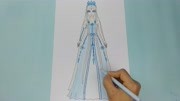 非常漂亮的精灵梦叶罗丽冰公主简笔画,画法详细简单,一起来画吧