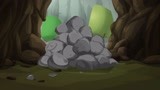 兽王争锋：岩石怪追着泰羽，跑进一个山洞，泰羽努力跳过了悬崖