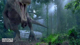 侏罗纪公园3：暴龙把飞机一口咬断，可惜在场的人，只够它塞牙缝