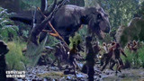 侏罗纪公园2：霸王龙发怒，要把人都吃了，太可怕了