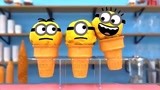 小黄人冰淇淋 电影《小黄人大眼萌2：格鲁的崛起》发布新视频，小黄人变身冰淇淋，还被咬了一口，太可爱了！