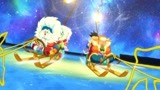哆啦A梦：吹曲子可以使雪橇滑动，哆啦A梦和胖虎比赛，太好玩了