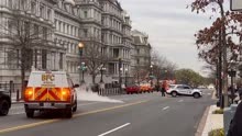 美国白宫旁一政府大楼突发火灾 工作人员收指令邮件后紧急撤离