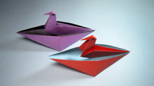 纸艺手工折纸小鸟帆船