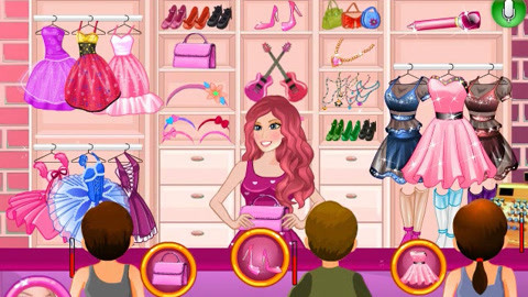 【囡囡爱游戏】芭比公主的服装店客人真多呀游戏