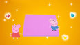 小猪佩奇用彩泥制作粉色方块