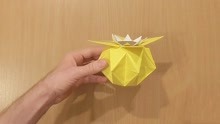 折纸漂亮花瓶的方法1