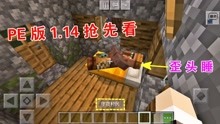 [图]我的世界：PE版1.14村庄大更新，守夜村民还能歪头睡！真逗