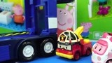 变形警车珀利的卡车救援总部儿童变形玩具