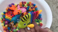 教你认识水里生活的彩虹小鱼玩具