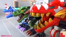 电力别动队恐龙迅雷恐龙机器人玩具！