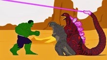 恐龙乐园 哥斯拉与绿巨人之间的世纪之战 最终结果如何呢！