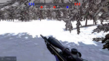 战地模拟器：AWM狙击枪一枪一个小红人！