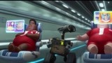 机器人总动员：居然跑到了飞船里，好多大胖子，全坐在飞行椅上