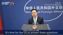 中方正面驳斥：“武汉实验室泄露论”有悖于科学和事实