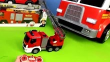 挖掘机，测评，拆箱，工程车玩具，模型玩具，消防车