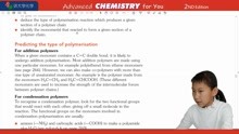 Making polymer deductions聚合物扣减 常荣讲牛津化学CHEMISTRY