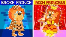 小狮子动画：富贵公主vs落魄王子，勇敢的小狮子成功帮助公主脱困