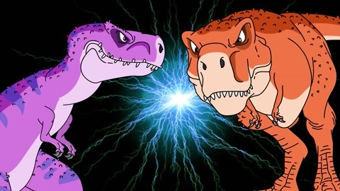 恐龙世界之恐龙大作战 第1集 霸王龙对战特暴龙