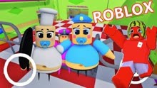 Roblox跑酷：红色班班打败小厨师成功越狱，太厉害了！