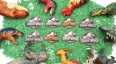 各种恐龙玩具和侏罗纪世界玩具