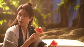  BTS: "Fox Spirit Matchmaker: Red-Moon Pact" Yuechu and Yaya eating watermelon (2024) 日本語字幕 英語吹き替え