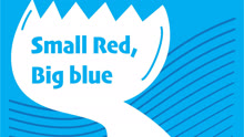 The small red, big blue